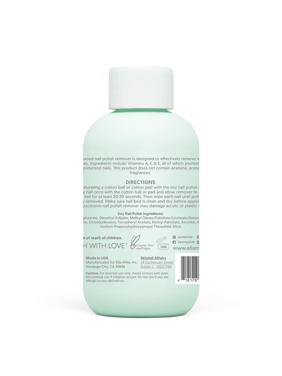 Ella+Mila Soy Nail Polish Remover| Unscented | Shop at Vegan Scene