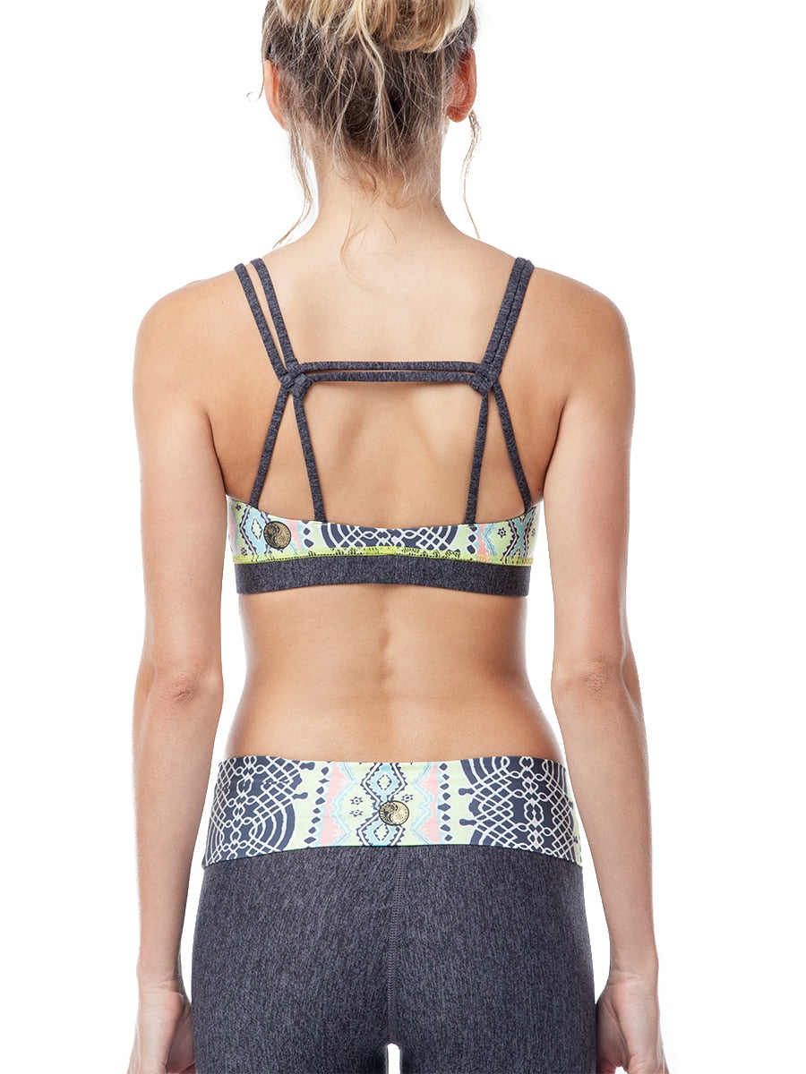 Gypsy05 Tulipe Active Bralette Charcoal/Lime | Vegan Scene