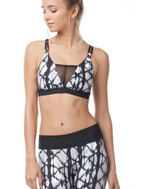 Gypsy05 Tulipe Active Bralette Black/Coral | Vegan Scene