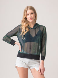 Legends & Vibes Marian Sheer Iridescent Hoodie | Vegan Scene