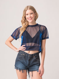  Legends & Vibes Marco Iridescent Sheer Top | Vegan Scene