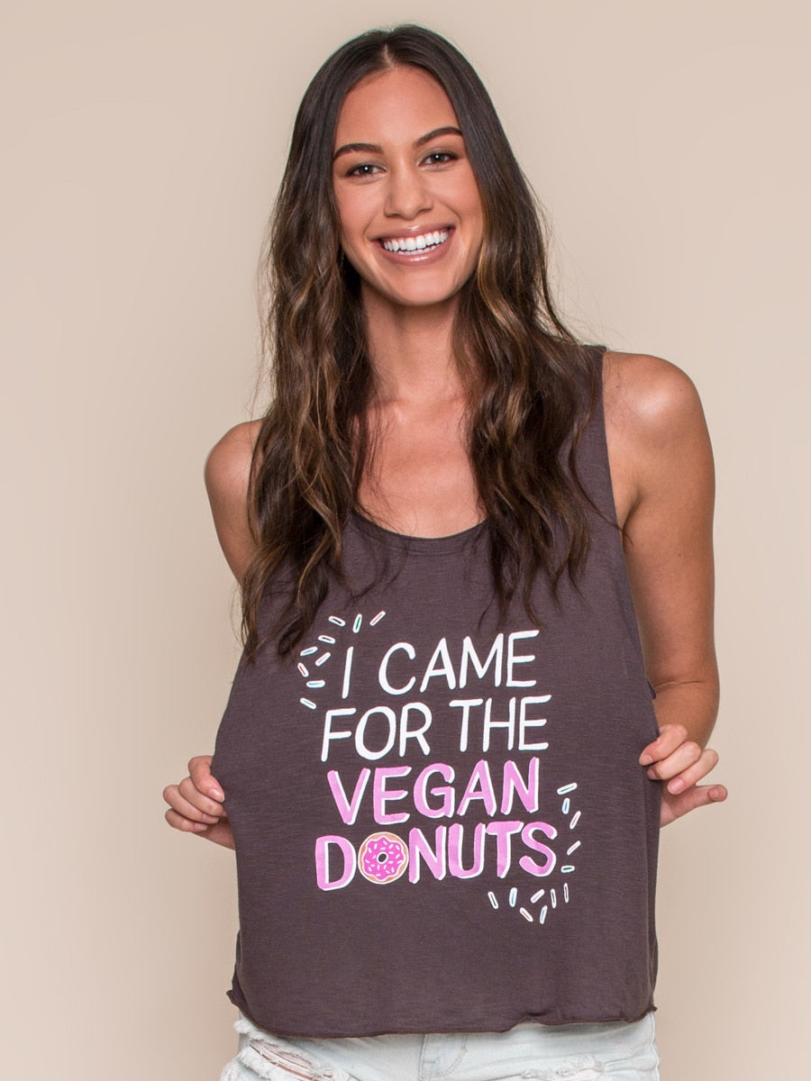 Vegan Scene I Came For The Vegan Donuts Tank | Vegan Scene