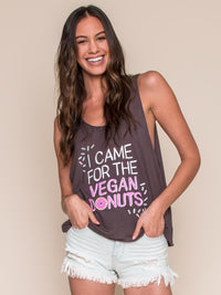Vegan Scene I Came For The Vegan Donuts Tank | Vegan Scene