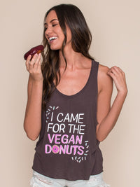 Vegan Scene I Came For The Vegan Donuts Tank | Vegan Scene