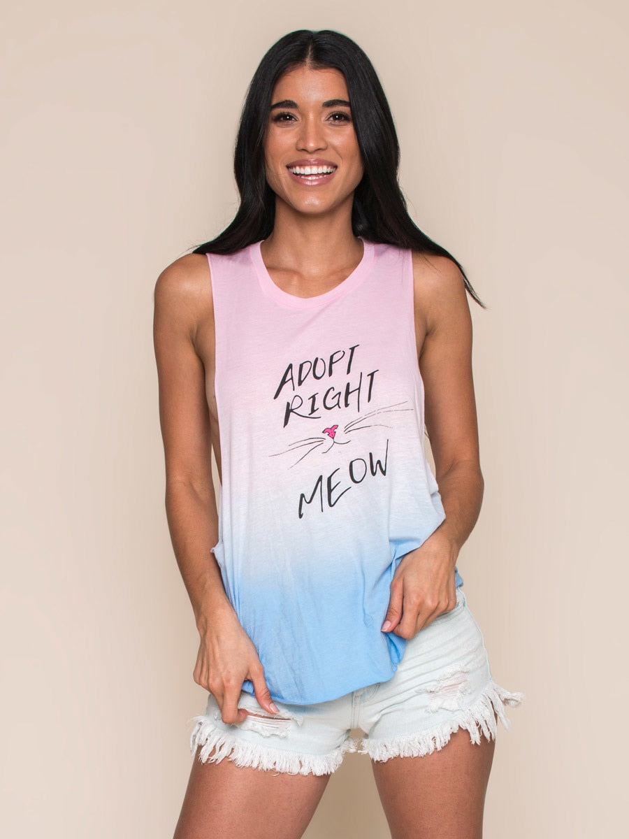 Vegan Scene Adopt Right Meow Tank