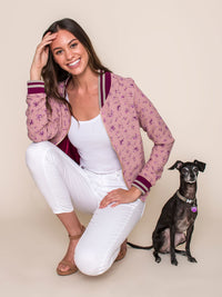 Legends & Vibes Paloma Floral Bomber Jacket | Vegan Scene