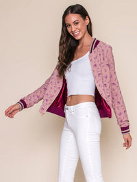  Legends & Vibes Paloma Floral Bomber Jacket | Vegan Scene