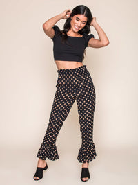 Legends & Vibes Palms Ruffle Pant | Vegan Scene