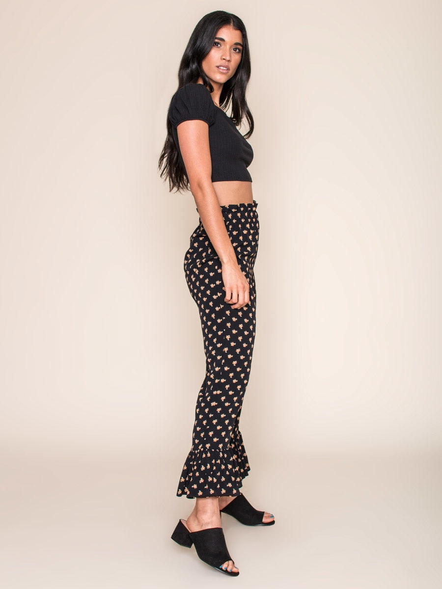 Legends & Vibes Palms Ruffle Pant | Vegan Scene