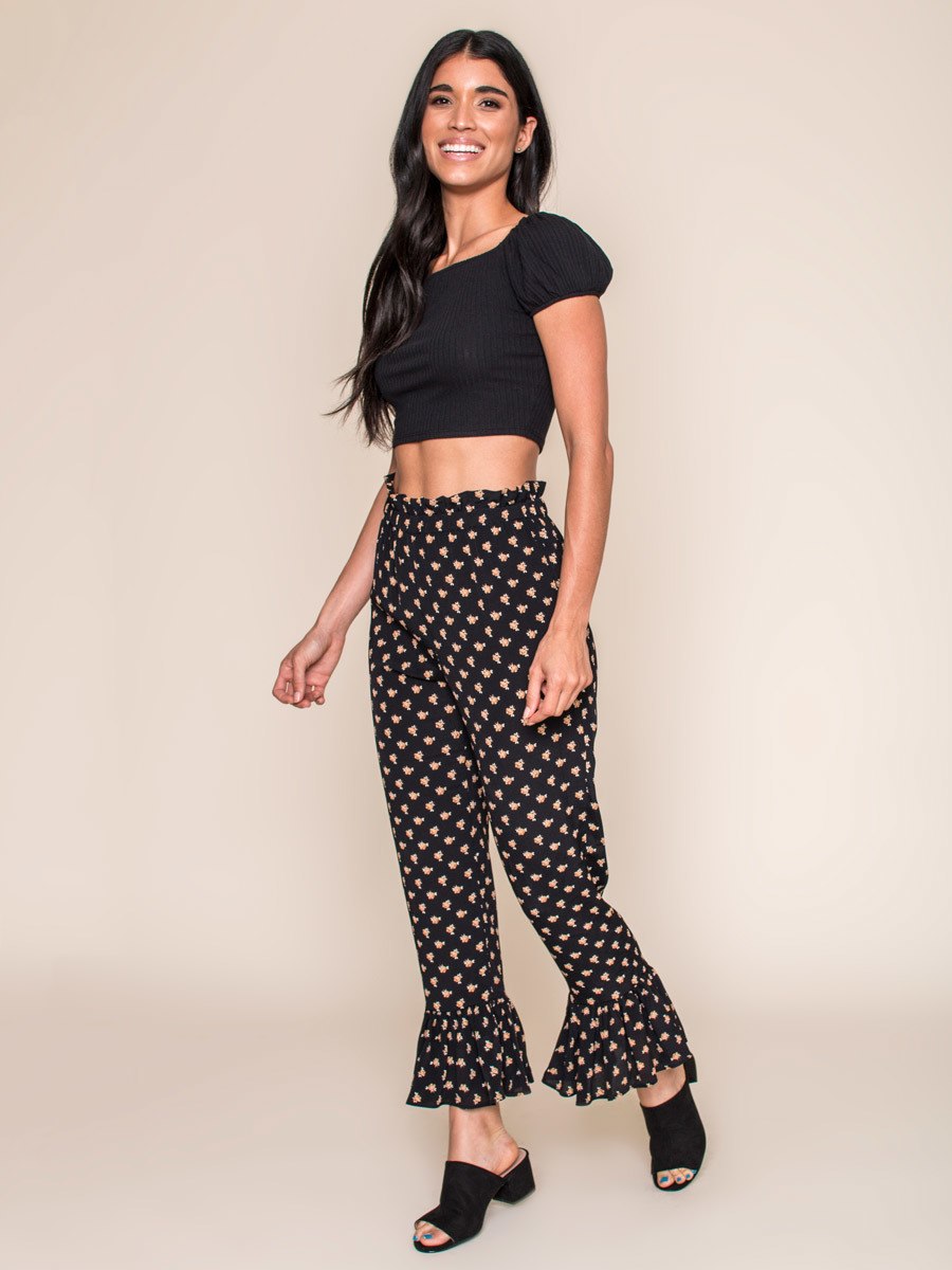 Legends & Vibes Palms Ruffle Pant | Vegan Scene