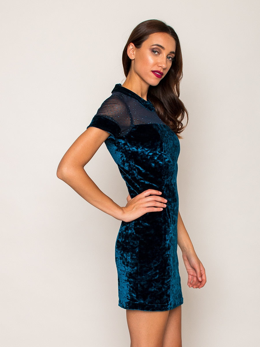 Legends & Vibes Bocca Velvet Mini Dress | Vegan Scene