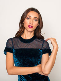 Legends & Vibes Bocca Velvet Mini Dress | Vegan Scene