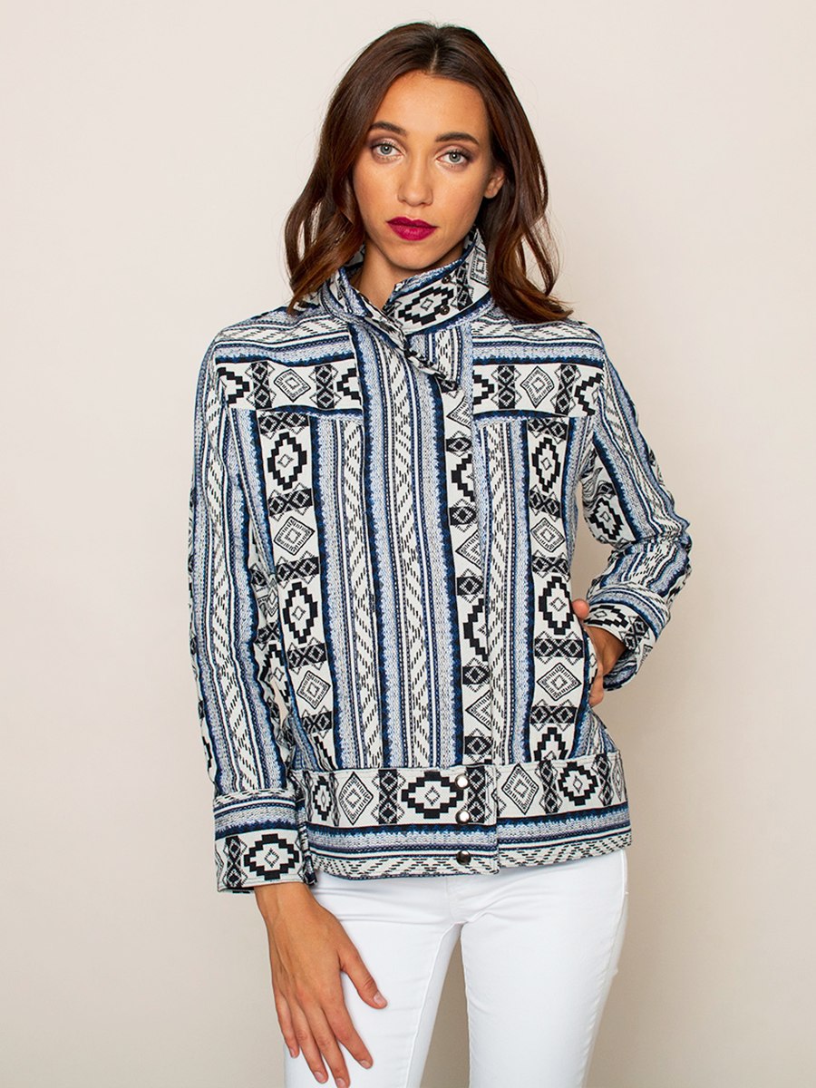 Legends & Vibes Boardwalk Striped Woven Jacket – Vegan Scene