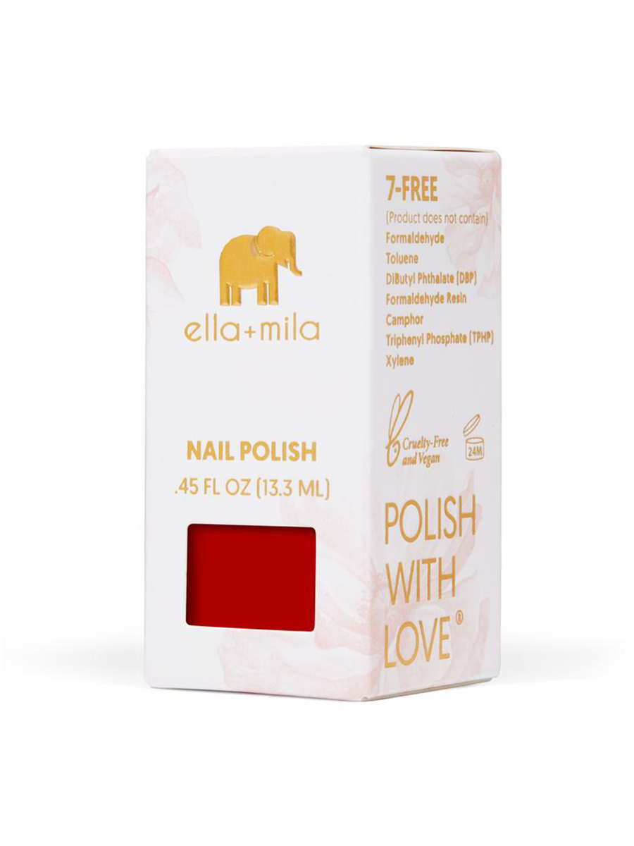 Ella+Mila Paint The Town Red Nail Polish | Vegan Scene