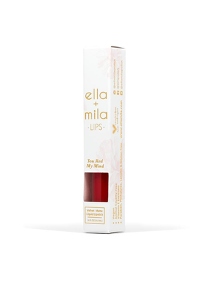  Ella+Mila You Red My Mind | Velvet Matte Liquid Lipstick | Vegan Scene