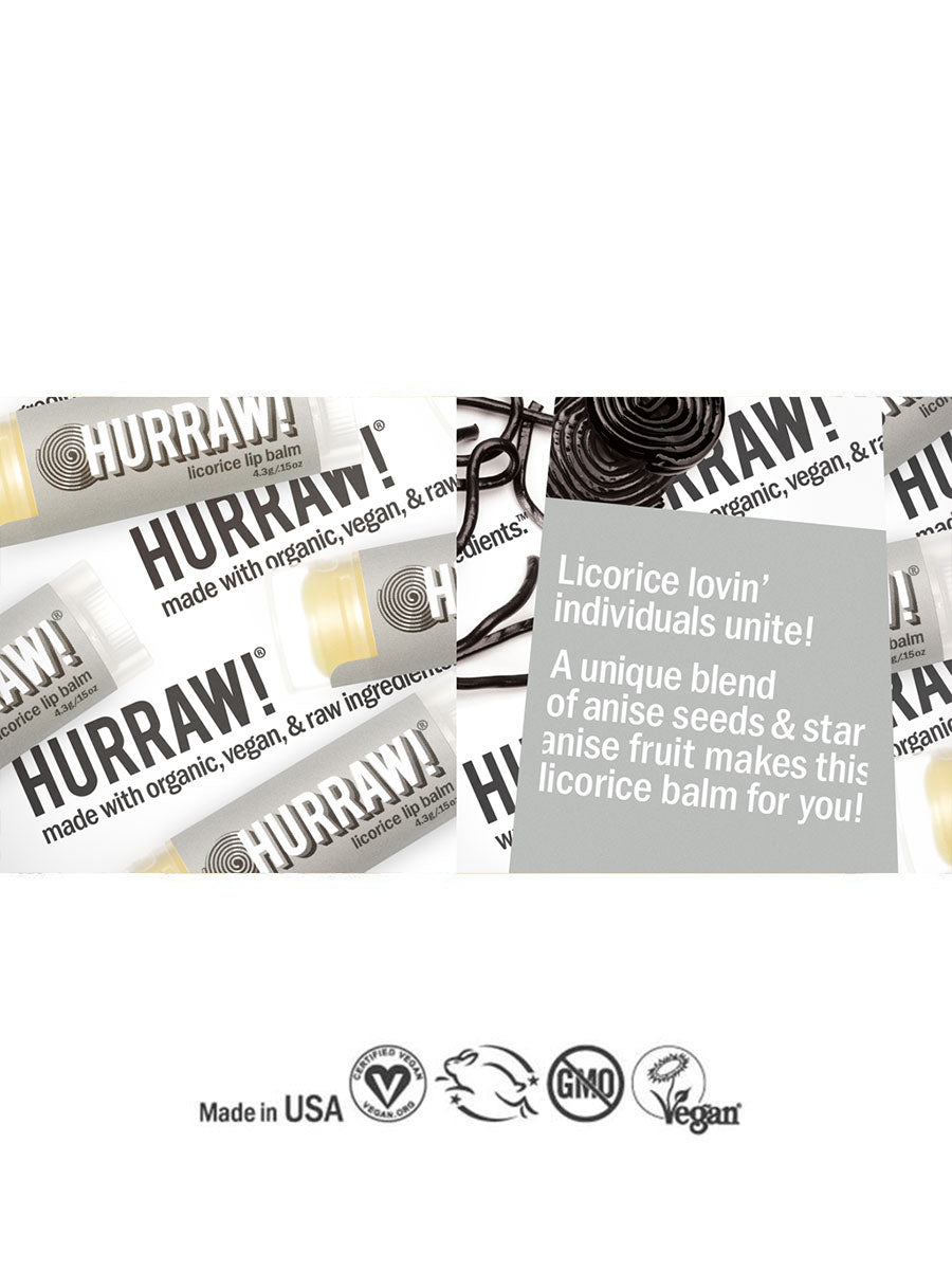 Hurraw licorice 2025 lip balm review