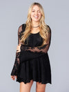  Show Me Your Mumu Fannie Flow Dress Lila Lace Caviar | Vegan Scene