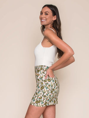  Legends & Vibes Reese Mini Skirt Cactus | Vegan Scene