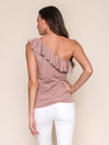  Legends & Vibes Dell One Shoulder Ruffle Top | Vegan Scene