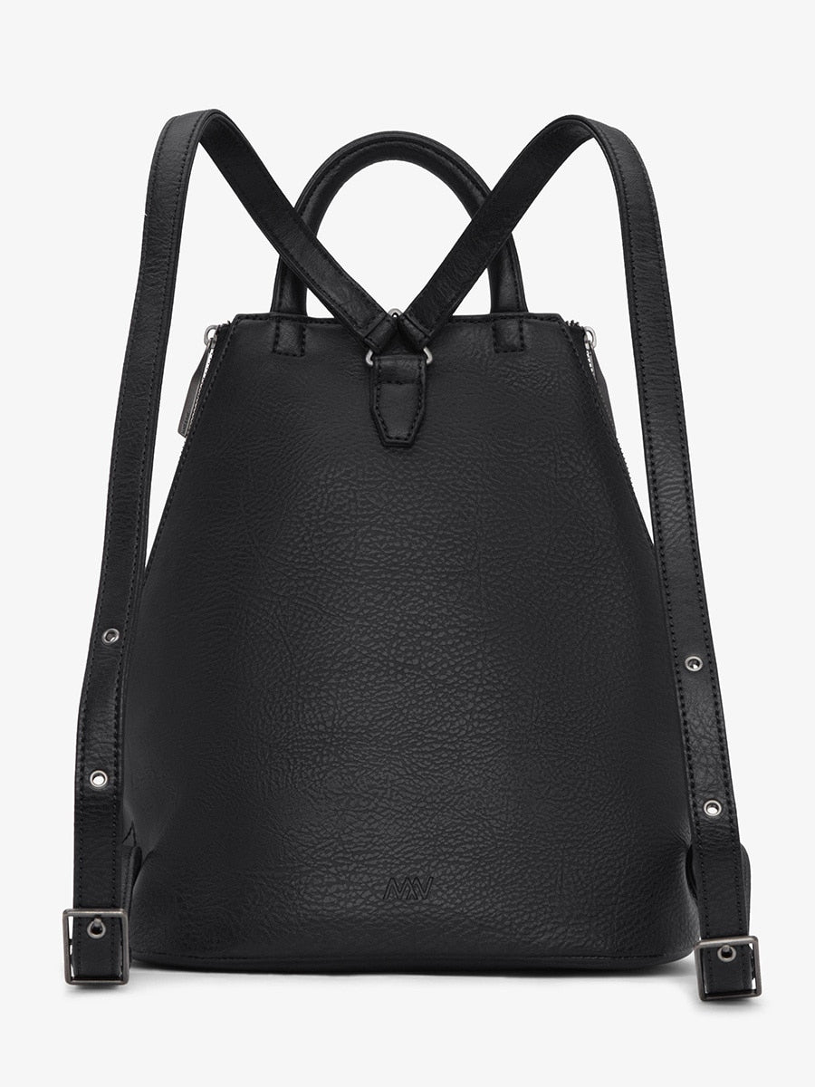 Matt & Nat Black Vegan Leather Backpack BRAVE Vegan Backpack - Purity | Matt & Nat USA main image 2